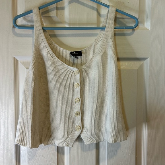 7 for all Mankind silk blend knit top. Size M.  NWOTGS - Picture 4 of 4